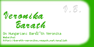 veronika barath business card